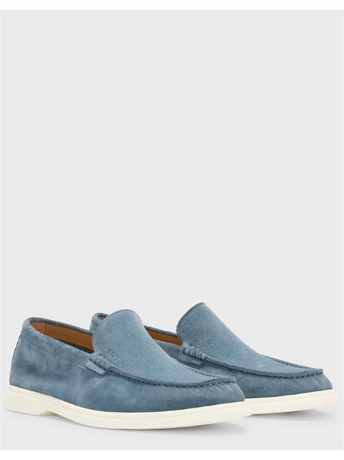 Suede Penny Loafers with Contrast Sole BOSS | 50543083 SIENNE_LOAF_SD_N 10247967.460